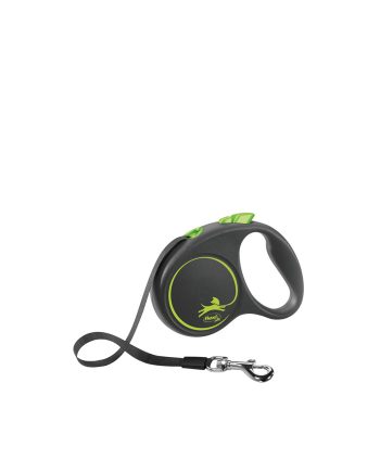 AKSESOAR POVODAC ZA PSA FLEXI BLACK DIZAJN TAPE M GREEN Trixie