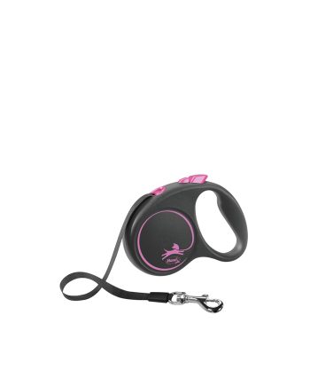 AKSESOAR POVODAC ZA PSA FLEXI BLACK DIZAJN TAPE M ROSE Trixie