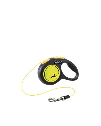 AKSESOAR POVODAC ZA PSA FLEXI LINE S NEON YELLOW BLACK Trixie