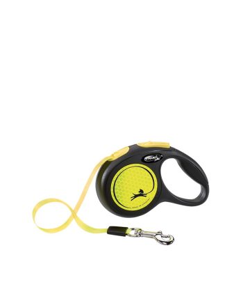 AKSESOAR POVODAC ZA PSA FLEXI NEW CLASSIC S NEON YELLOW BLACK Trixie