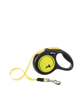 AKSESOAR POVODAC ZA PSA FLEXI NEW CLASSIC L NEON YELLOW BLACK Trixie
