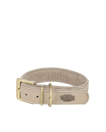 OGRLICA ZA PSA LEATHER XS LIGHT GRAY Trixie