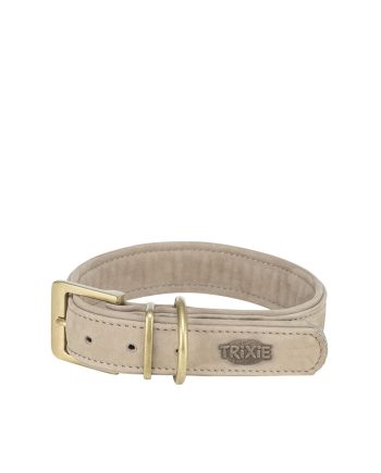 OGRLICA ZA PSA LEATHER L LIGHT GRAY Trixie