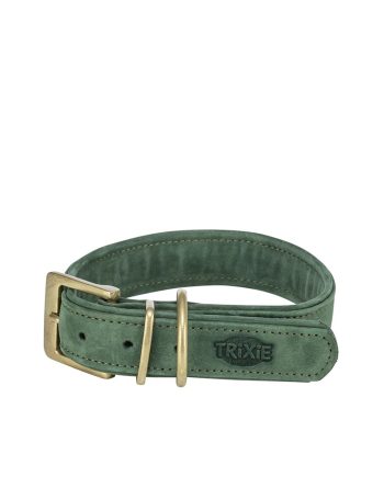 OGRLICA ZA PSA LEATHER L XL GREEN Trixie