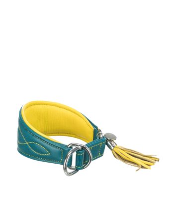 OGRLICA ZA PSA HRTA LEATHER XS S PETROL BLUE Trixie