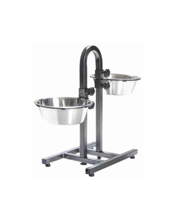 DRŽAČ SA DVE ČINIJE ZASEBNO M SILVER Trixie