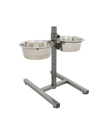 DRŽAČ SA DVE ČINIJE ROSTFRAJ ZASEBNO S SILVER Trixie