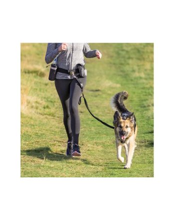 AKSESOAR POVODAC ZA PSA SA POJASOM ZA STRUK BLACK Trixie