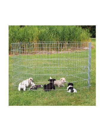 AKSESOAR OGRADICA PUPPY 8 ELEMENATA SILVER Trixie