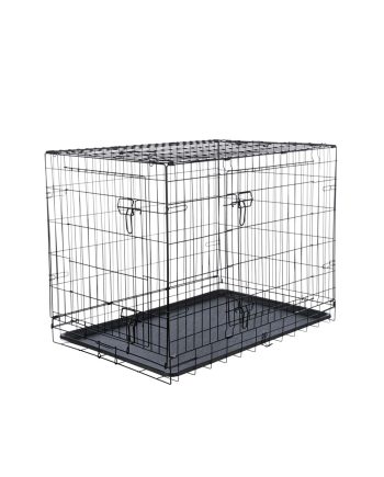 AKSESOAR ZA LJUBIMCA TRANSPORTNI XL SKLOPIVI ŽIČANI KAVEZ BLACK Trixie