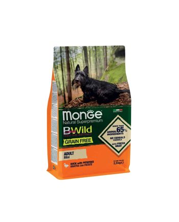 MGB BWILD GRAIN FREE MINI PATKA/KROMPIR 2.5KG Monge