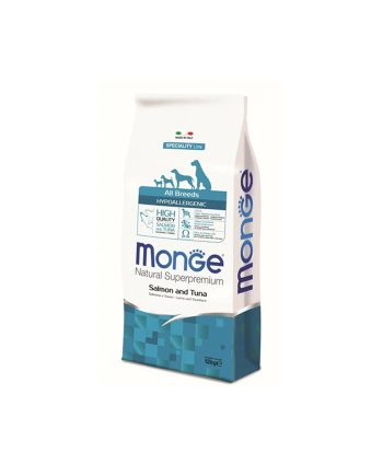 MGM ALL BREEDS HYPOALLERGENIC ADULT LOSOS/TUNA 12KG Monge