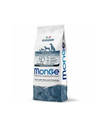 MGM ALL BREEDS MONOPROTEIN PUPPY&JUNIOR PASTRMKA/PIRINAČ/KROMPIR 12KG Monge