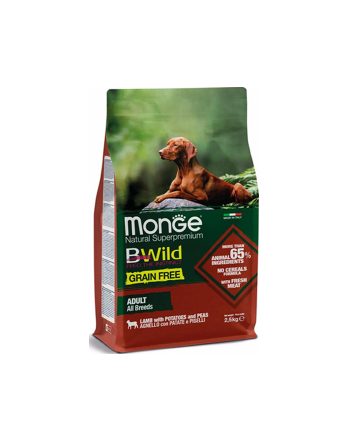 MGB BWILD GRAIN FREE JAGNJETINA/KROMPIR/GRAŠAK 2.5KG Monge