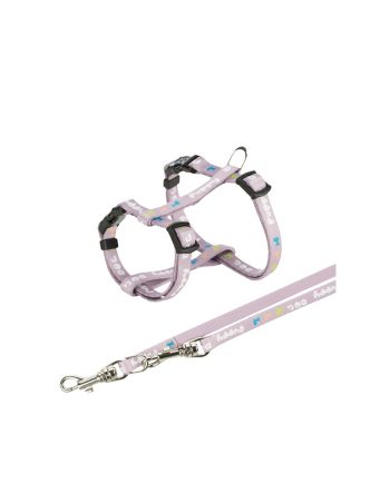 AM OGRLICA POJAS ZA PSA SA POVODCEM M L 27-45CM PURPLE  Trixie