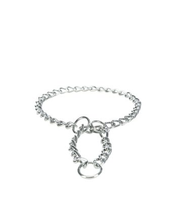 OGRLICA ZA PSA DAVILICA JEDNOREDNA HROMIRANA SA HVATALJKOM 60CM/4MM METAL Trixie