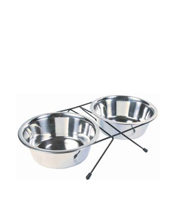 ČINIJE ROSTFRAJ SA DRŽAČEM I SILVER Trixie