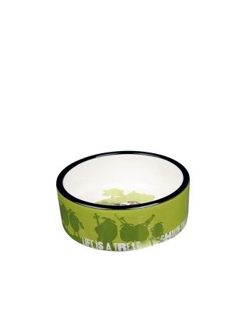 ČINIJA KERAMIČKA SA ŽLEBOM I GUMOM GREEN Trixie