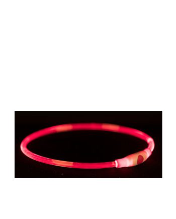 OGRLICA ZA PSA SVETLEĆA USB L XL 65CM/8MM RED Trixie