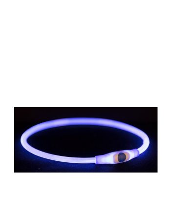 OGRLICA ZA PSA SVETLEĆA USB S M 40CM/8MM BLUE Trixie