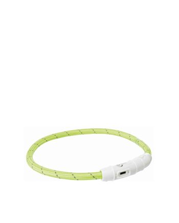 OGRLICA ZA PSA SVETLEĆA USBL XS 35CM/7MM GREEN Trixie