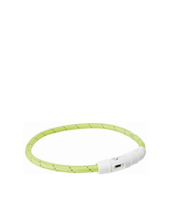 OGRLICA ZA PSA SVETLEĆA USBL XL 65CM/7MM GREEN Trixie