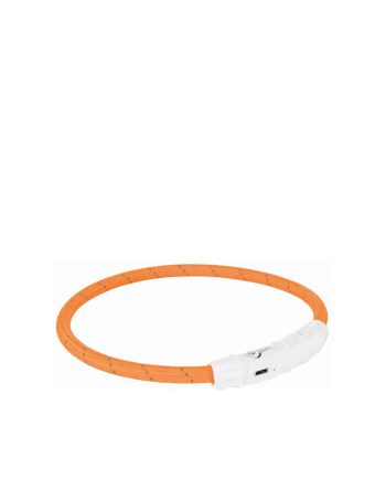 OGRLICA ZA PSA SVETLEĆA USBL XL 65CM/7MM ORANGE Trixie