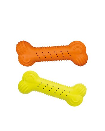 IGRAČKA OD GUME KOST YELLOW OR ORANGE Trixie