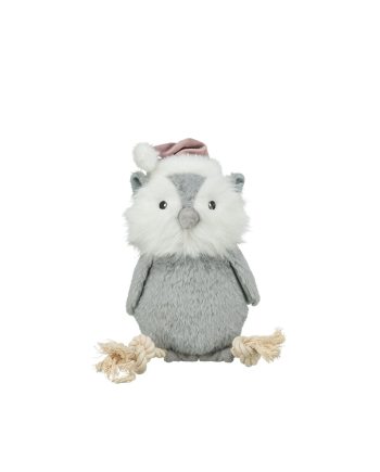 IGRAČKA PLIŠANA ZVUČNA XMAS SOVA GRAY Trixie