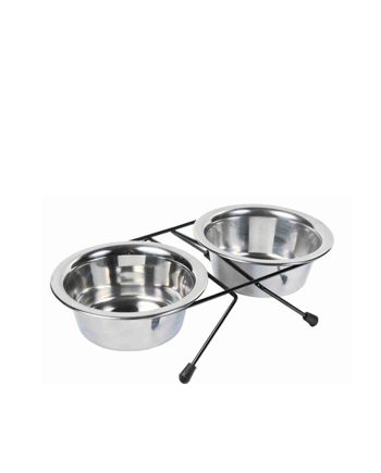 ČINIJE ROSTFRAJ SA DRŽAČEM I SILVER Trixie