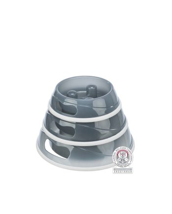 ČINIJA HRANILICA ZA HALAPLJIVE PSE 0.45L GRAY Trixie