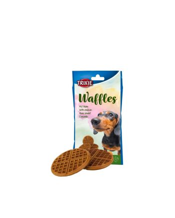 POSLASTICA ZA PSA BISKVIT WAFFLES SA PILETINOM 100G Trixie