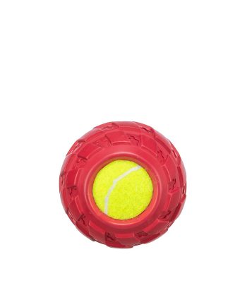 IGRAČKA GUMENA TENISKA LOPTAOBLOŽENA GUMOM RED Trixie