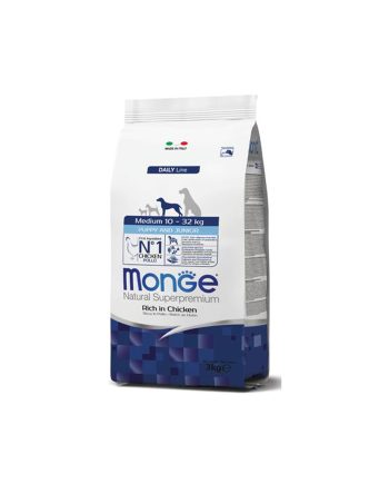 MGM MEDIUM PUPPY&JUNIOR PILETINA 3KG Monge
