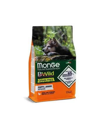 MGB BWILD GRAIN FREE PUPPY PAČETINA/KROMPIR 2.5KG Monge