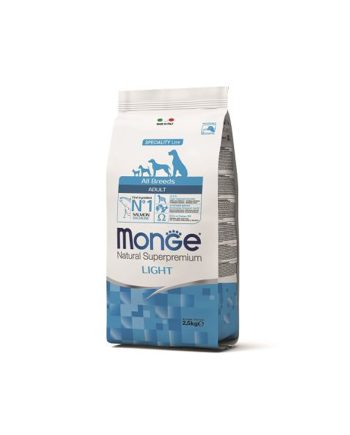 MGM ALL BREEDS MONOPROTEIN LIGHT ADULT LOSOS/PIRINAČ 2.5KG Monge