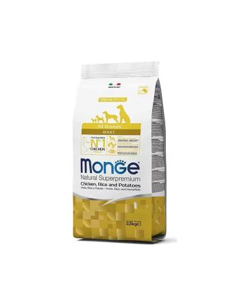 MGM ALL BREEDS ADULT PILETINA/PIRINAČ/KROMPIR 2.5KG Monge