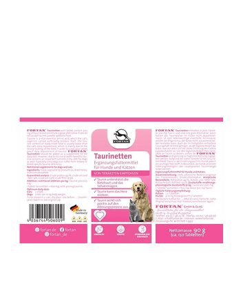 SUPLEMENT FOR TAURINETTEN TABLETE 150KOM Fortain