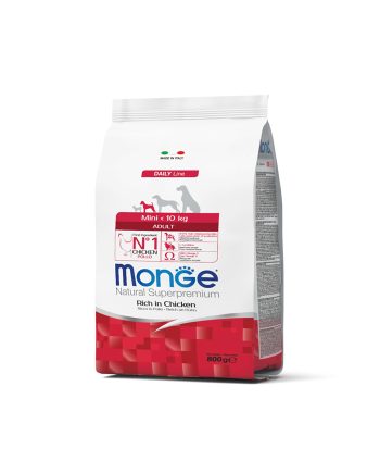 MGM DOG MONOPROTEIN MINI ADULT PILETINA 800G Monge