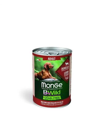 MGB KONZERVA BWILD DOG GRAIN FREE ADULT JAGNJETINA 400G Monge