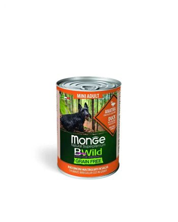 MGB KONZERVA BWILD DOG MINI ADULT PAČETINA 400G Monge