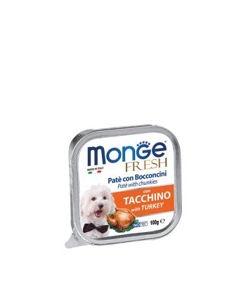 PAŠTETA MGM DOG FRESH ADULT ĆURETINA 100G Monge