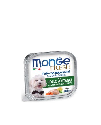 PAŠTETA MGM DOG FRESH ADULT PILETINA/POVRĆE 100G Monge