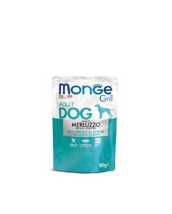 MGM GRILL DOG SOS ADULT BAKALAR 100G Monge