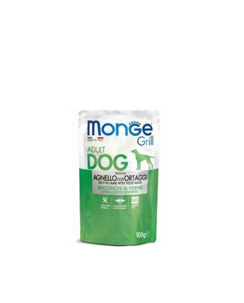 MGM GRILL DOG SOS ADULT JAGNJETINA/POVRĆE 100G Monge