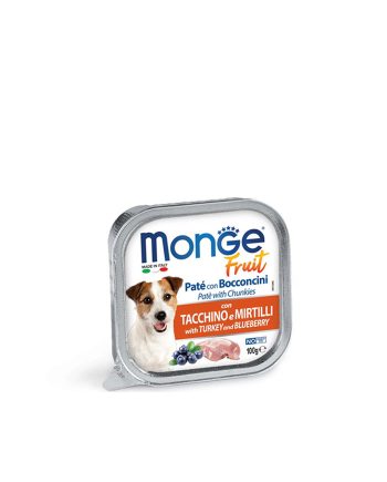 PAŠTETA MGM DOG FRUIT ADULT ĆURKA/BOROVNICA 100G Monge