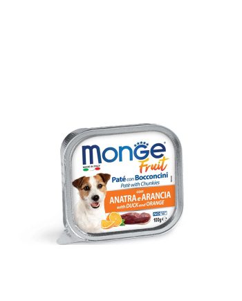 PAŠTETA MGM DOG FRUIT ADULT PAČETINA/POMORANDŽA 100G Monge