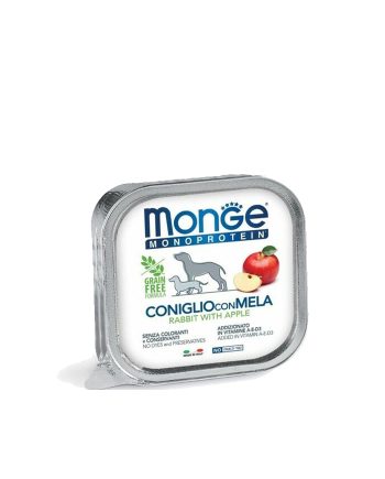 PAŠTETA MGM MONOPROTEIN ADULT ZEČETINA SA JABUKOM VOĆEM 150G Monge