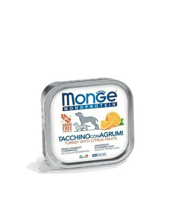 PAŠTETA MGM MONOPROTEIN ADULT ĆURETINA SA CITRUSNIM VOĆEM 150G Monge