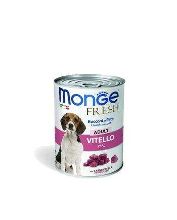 MGM KONZERVA FRESH DOG GRAIN FREE ADULT TELETINA 400G Monge
